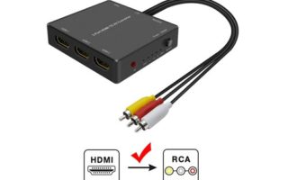 3 Port HDMI to RCA Converter