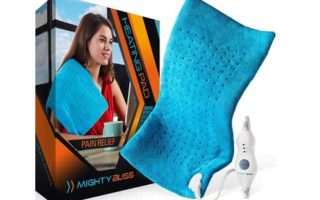 MIGHTY BLISS Large Electric Heating Pad for Back Pain and Cramps Relief