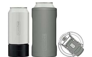BrüMate Hopsulator Trio 3-in-1 Insulated Can Cooler for 12oz / 16oz Cans + 100% Leak Proof Tumbler with Lid
